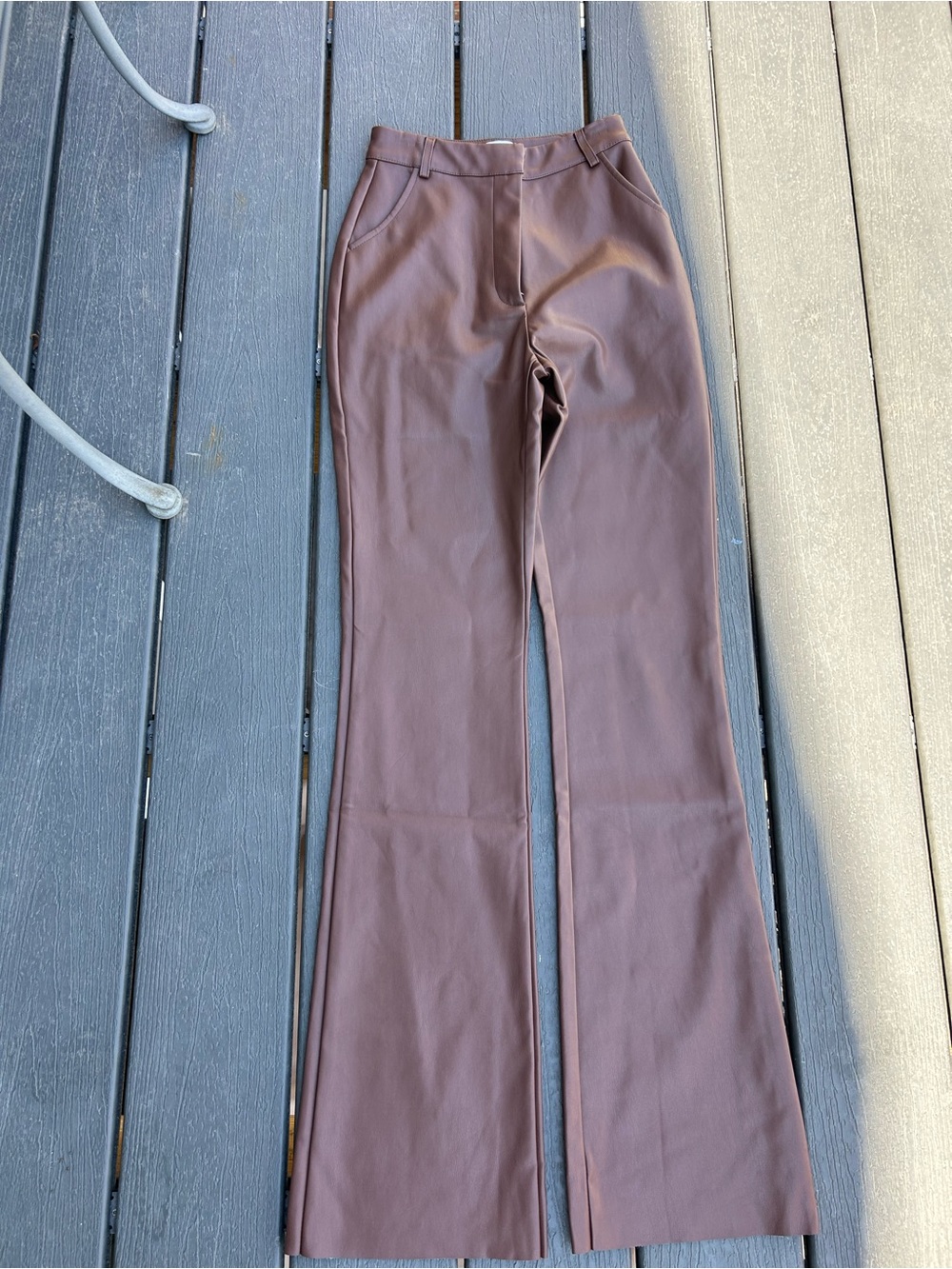 Meshki faux leather pants